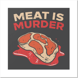 Meat is Murder vegetarian Posters and Art